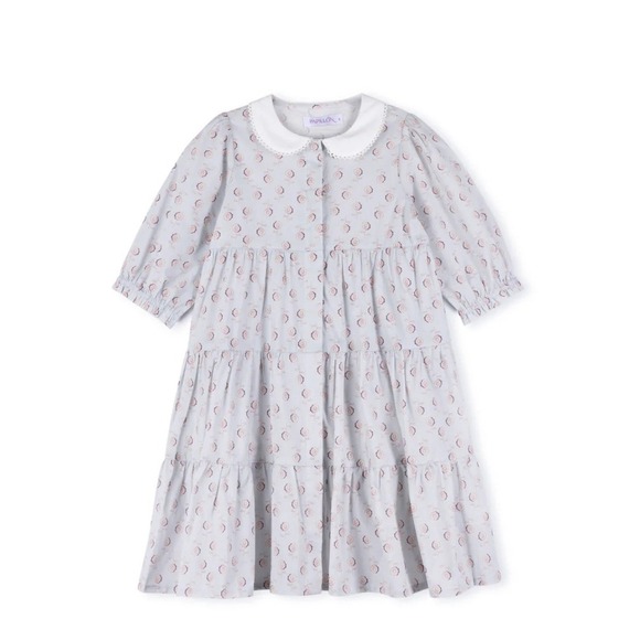 Papillon Blanc Other - Papillon Clover Floral Tiered Dress - Girls Size 6 Blue Pink New With Tags